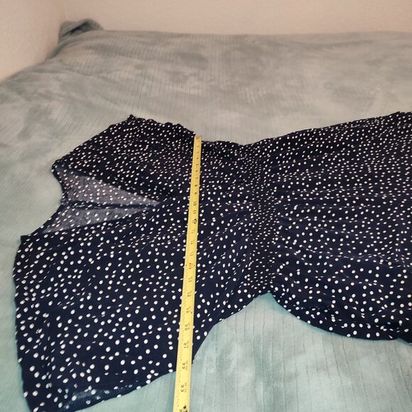 Summer Romper Polka Dots Size XL Light Comfy Cozy Pockets Elastic Waistband - Picture 7 of 15